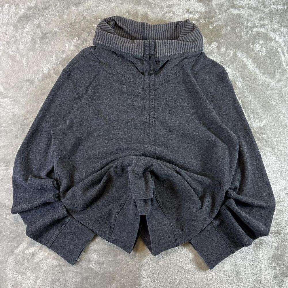 Women’s Comfy Pullover Gray Lulu Lululemon Athletic Casual Hoodie Jacket Sz M-L